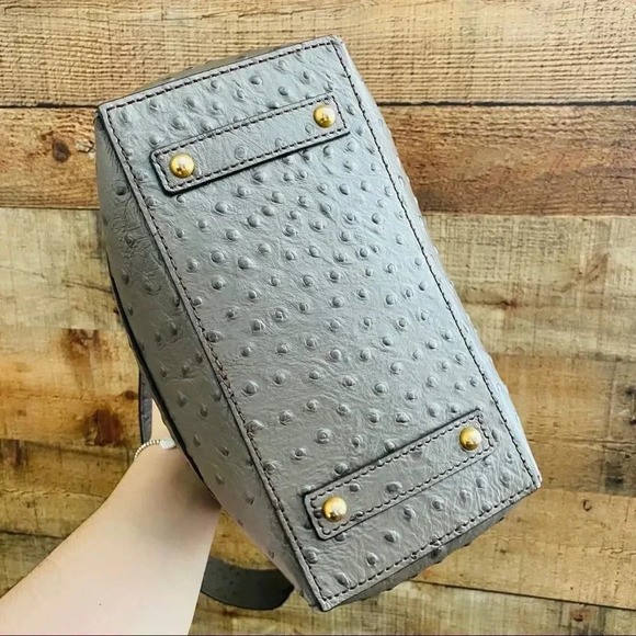 Dooney & Bourke Ostrich Embossed Leather Brynn Bag - Picture 6 of 8